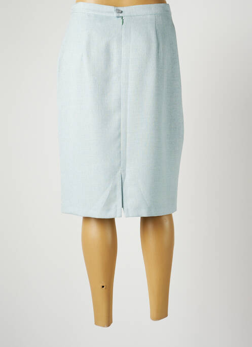 Jupe mi-longue bleu CHRISTINE LAURE pour femme