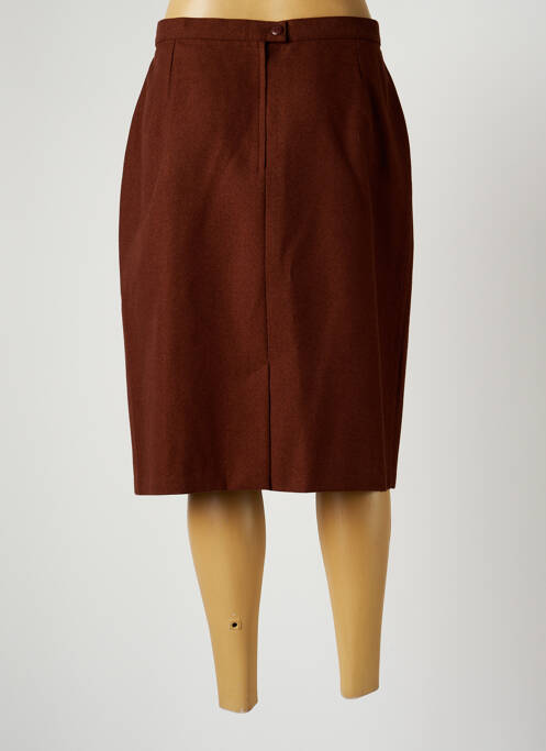 Jupe mi-longue marron MISS HELEN pour femme