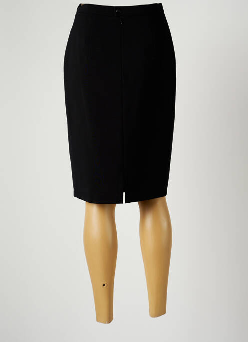 Jupe mi-longue noir PIERRE DE GRAY pour femme