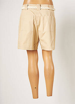 Short fermeture zippée sous rabat avec crochet taille normale beige LA PETITE FRANCAISE femme