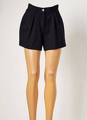 Short fermeture zippée sous rabat boutonné taille normale bleu HARMONY femme