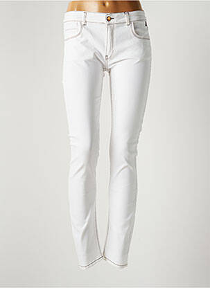 Jeans coupe slim stretch taille normale blanc REPLAY femme