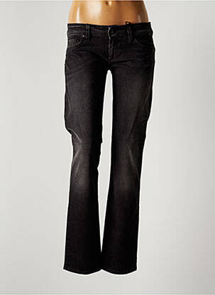 Jeans coupe droite stretch taille basse marron LIU JO femme