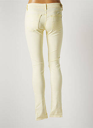 Jeans coupe slim stretch taille normale jaune REPLAY femme