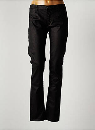 Pantalon slim tissage enduit taille normale noir CARLA KOPS femme