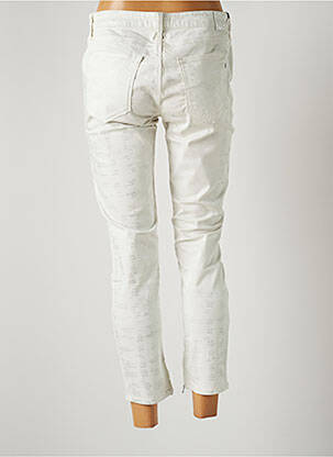 Pantalon 7/8 stretch taille normale blanc REPLAY femme