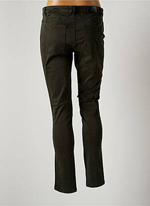 Pantalon slim taille haute taille haute vert CARLA KOPS femme