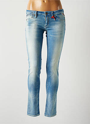 Jeans coupe slim slim taille basse bleu REPLAY femme
