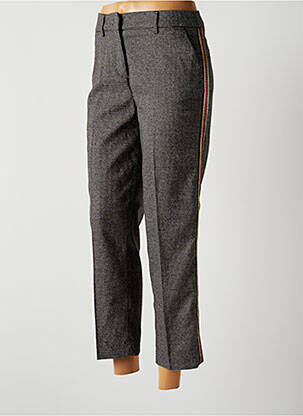 Pantalon 7/8 taille haute taille haute gris LIU JO femme
