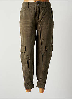 Pantalon 7/8 taille haute taille haute vert REPLAY femme
