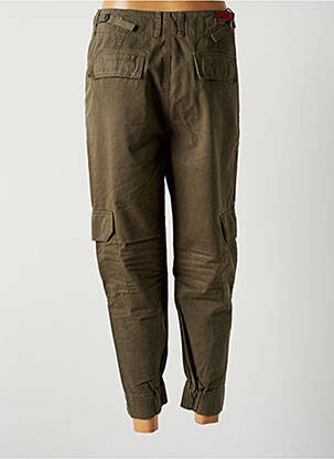 Pantalon 7/8 taille haute taille haute vert REPLAY femme