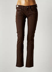 Jeans skinny marron REPLAY pour femme seconde vue