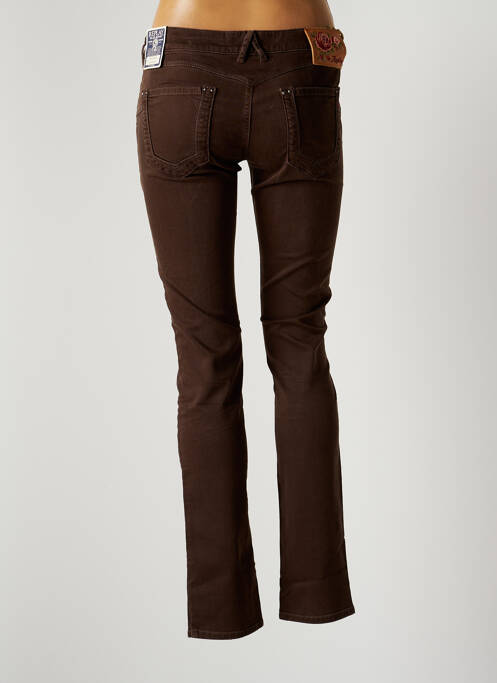 Jeans coupe slim taille basse taille basse marron REPLAY femme