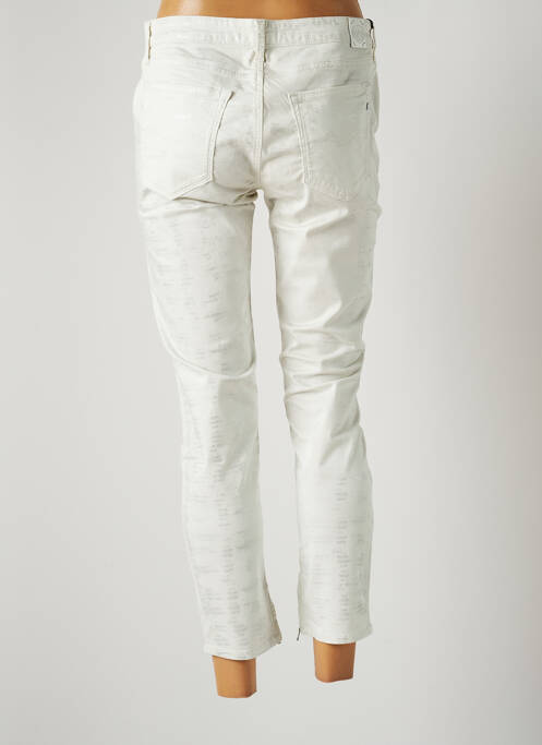 Pantalon 7/8 stretch taille normale blanc REPLAY femme