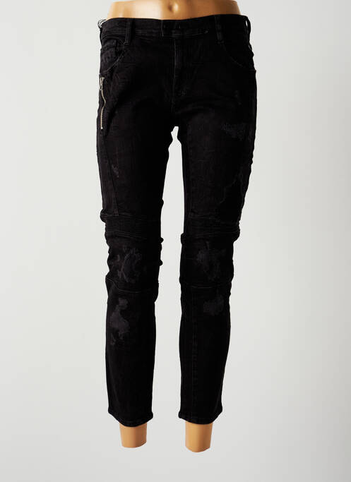 Pantalon 7/8 stretch taille normale noir REPLAY femme