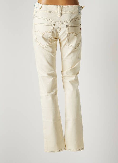 Jeans coupe droite beige REPLAY pour femme