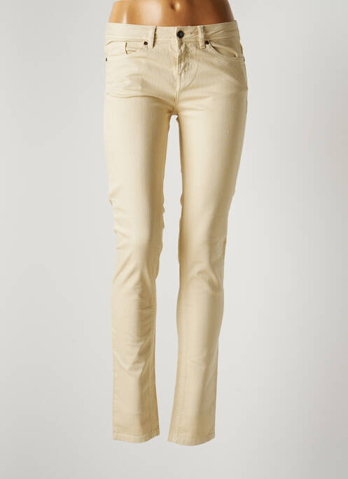 Jeans coupe slim beige ROS-W JEANS pour femme