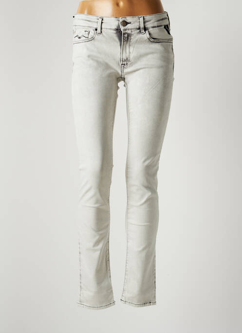 Jeans coupe slim gris REPLAY pour femme