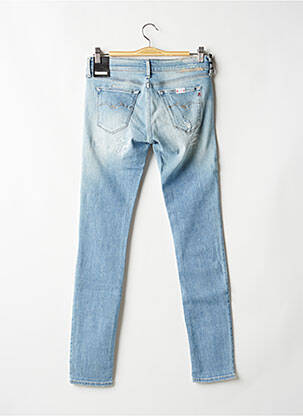 Jeans skinny effet usé délavé taille basse bleu REPLAY femme