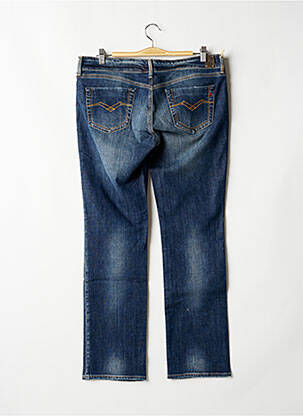 Jeans coupe droite broderie rivets taille normale bleu REPLAY femme