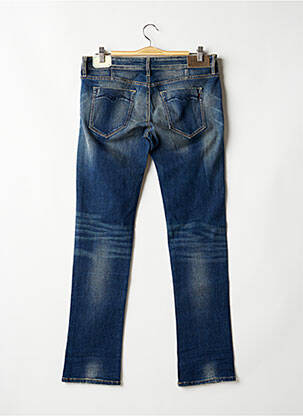 Jeans coupe droite broderie rivets taille normale bleu REPLAY femme