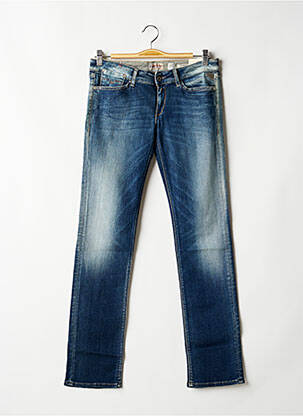 Jeans coupe droite broderie rivets taille basse bleu REPLAY femme