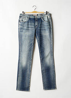 Jeans coupe slim broderie rivets taille normale bleu REPLAY femme