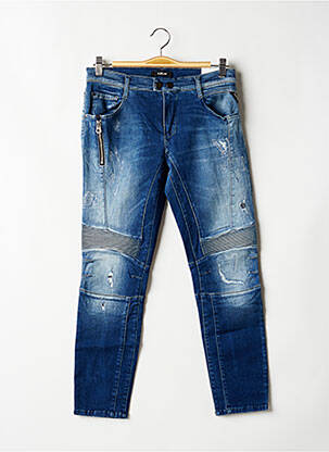 Pantalon 7/8 stretch taille normale bleu REPLAY femme