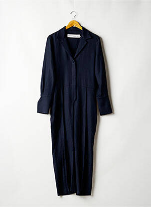Combi-pantalon fermeture boutonnée sur le devant manches longues bleu MARGAUX LONNBERG femme