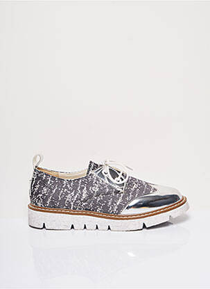 Derbies bout rond talon plat jusqu'à 3cm gris ARMISTICE femme
