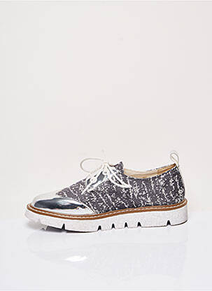 Derbies bout rond talon plat jusqu'à 3cm gris ARMISTICE femme