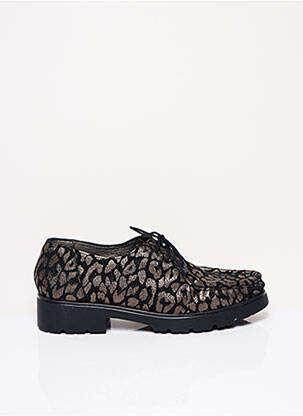 Derbies tissage satiné talon de 4 à 6cm noir PEDI GIRL femme