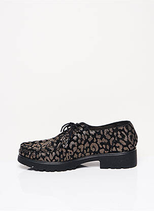 Derbies tissage satiné talon de 4 à 6cm noir PEDI GIRL femme