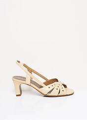 Sandales/Nu pieds beige CARLINE pour femme seconde vue