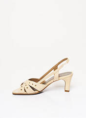 Sandales/Nu pieds beige CARLINE pour femme seconde vue