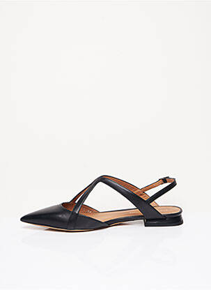 Sandales/nu pieds matière lisse talon plat jusqu'à 3cm noir EMPORIO ARMANI femme