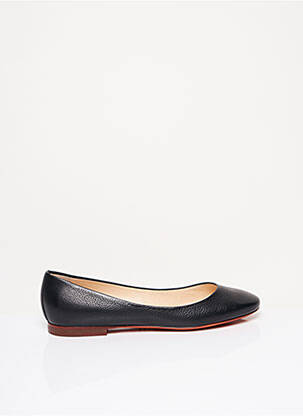 Ballerines matière lisse talon plat jusqu'à 3cm noir SANTONI femme