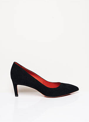 Escarpins nubuck talon de 4 à 6cm noir SANTONI femme