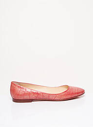 Ballerines impression talon plat jusqu'à 3cm rouge SANTONI femme