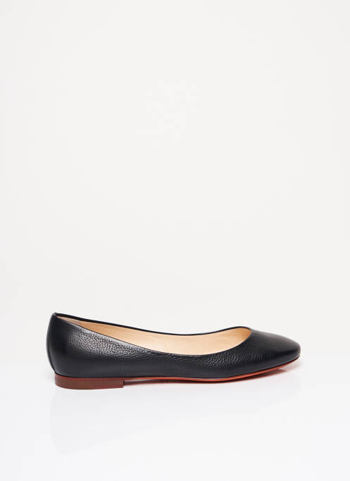 Ballerines matière lisse talon plat jusqu'à 3cm noir SANTONI femme