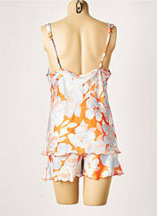 Pyjashort orange EGATEX pour femme seconde vue
