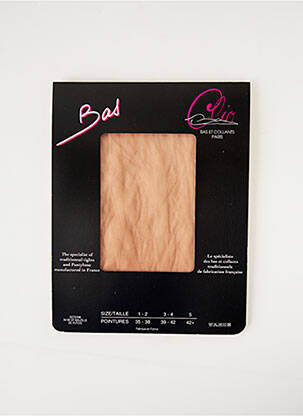 Bas beige CLIO pour femme