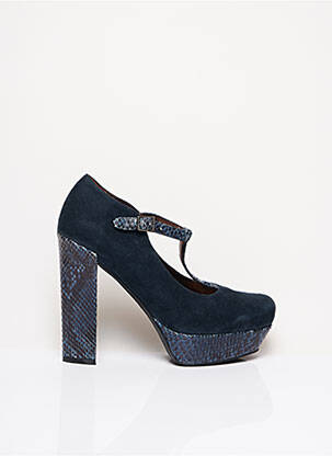 Escarpins fermeture boucle(s) talon haut de 10cm et plus bleu TOSCA BLU SHOES femme