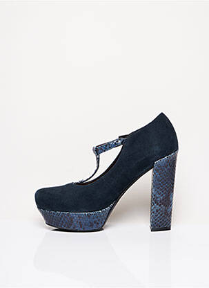 Escarpins fermeture boucle(s) talon haut de 10cm et plus bleu TOSCA BLU SHOES femme