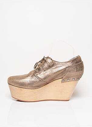 Bottines/boots matière lisse talon de 7 à 9cm beige VIC MATIE femme