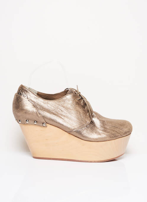 Bottines/boots matière lisse talon de 7 à 9cm beige VIC MATIE femme