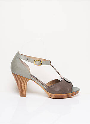 Escarpins cubain talon de 7 à 9cm gris ALBERTO FERMANI femme