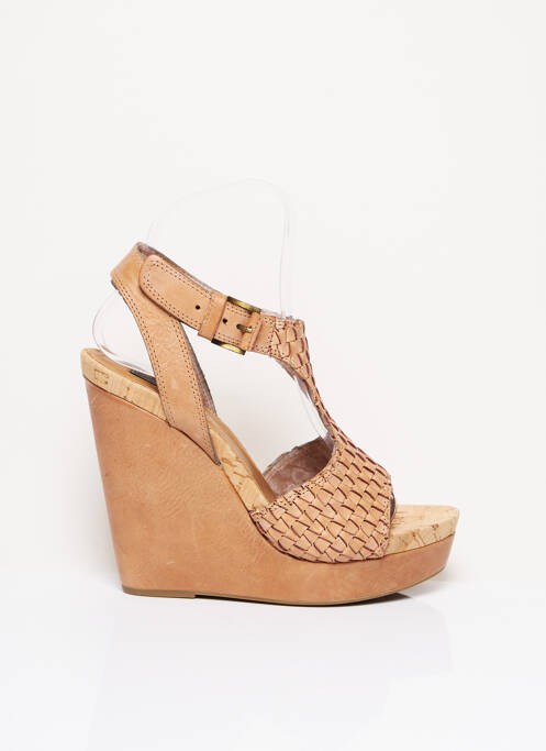 Sandales/Nu pieds beige VIC pour femme