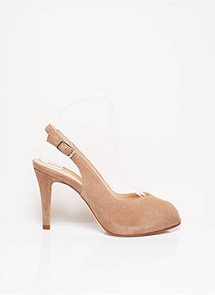 Sandales/Nu pieds beige UNISA pour femme