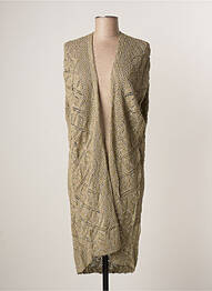 Gilet manches courtes finition bords-côtes vert O'NEILL femme